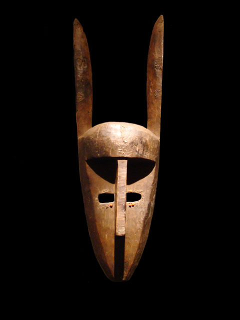 Hare-shaped mask, Bambara, Mali
